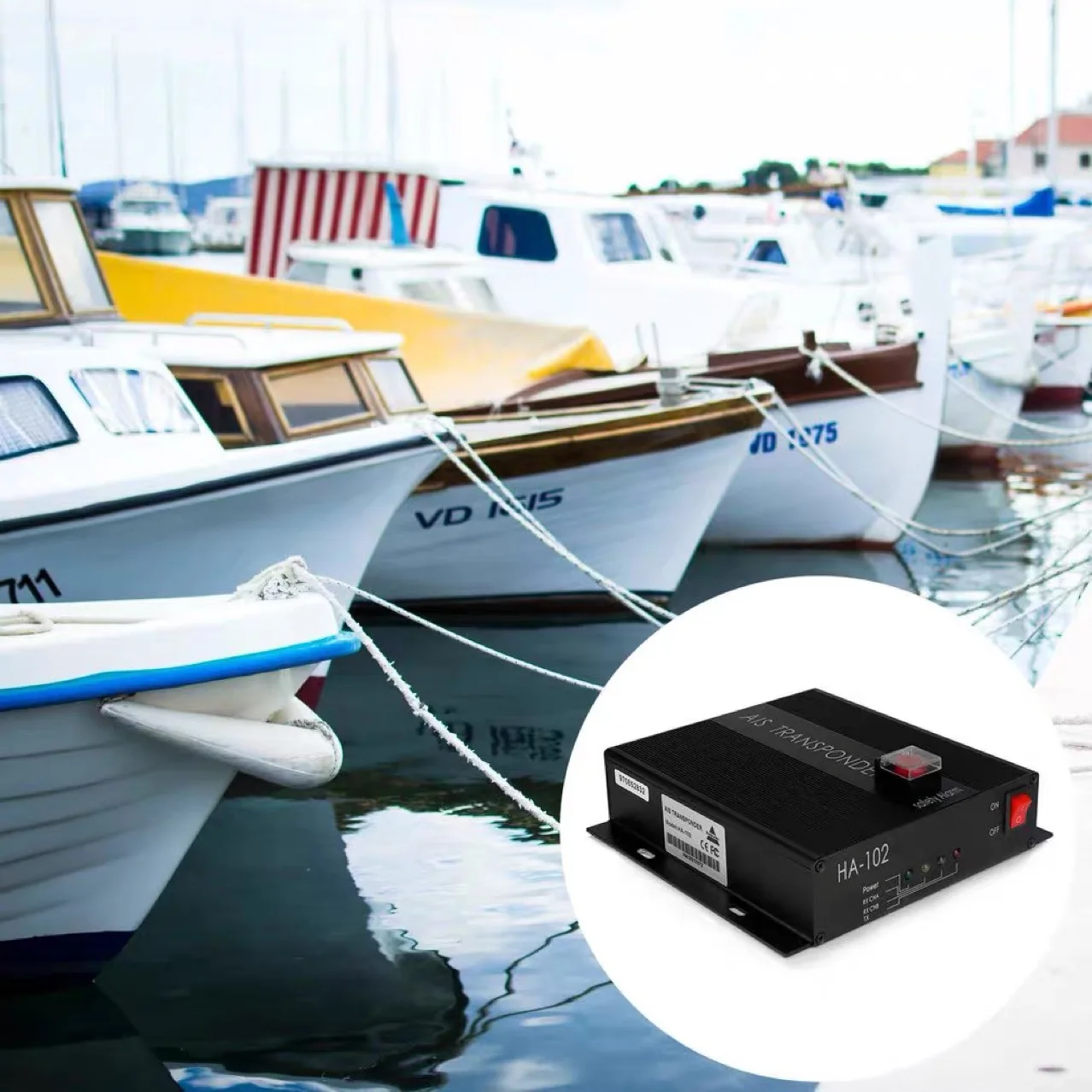 HA-102 Marine AIS receiver and transmitter 5 watts CLASS B+ AIS Transponder Dual