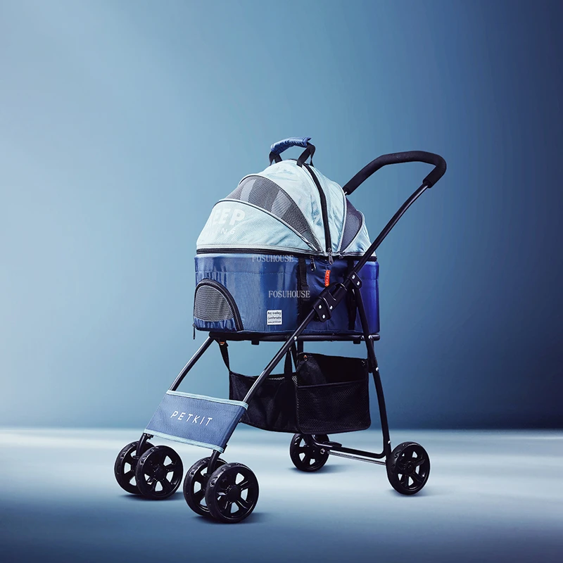 Creative Designer Pet Strollers Lightweight Foldable Cat Dog Stroller Small Pet Cart Bag
