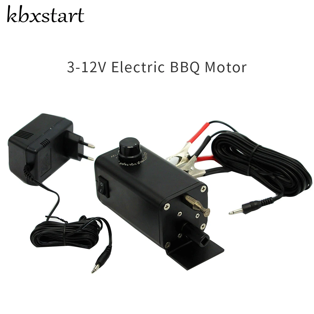 Kbxstart Eletrico Grill Motor Bbq Motor Para Asador Simple Grillmotor Charcoal Rotisserie 12V Electric Motor With Multiple Speed 2