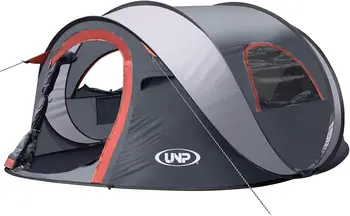 Pop-up Tent, 3 Person Camping Tent, Instant Portable Beach Tent, Easy Pop Up Shade Tents 2 Doors for Camping Hiking 1