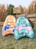 2 Pack Inflatable Body Boards with Handles for Water Slides, Surfing Board for Slip Slide, Swimming Pool Floating Water Boards 1