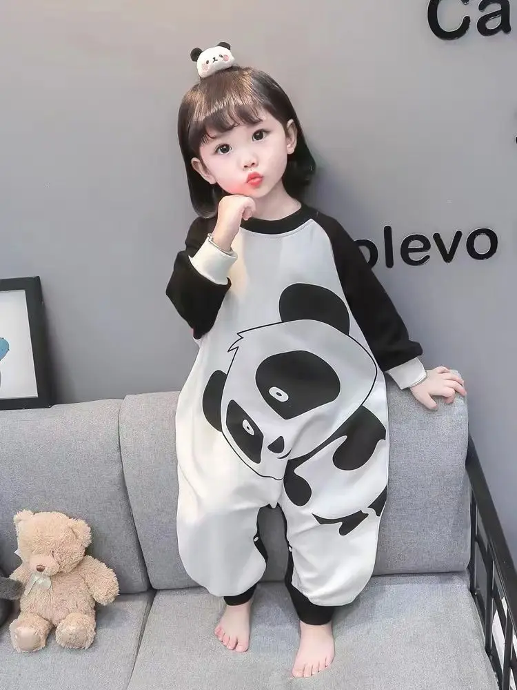 Spring Autumn Children's One-piece Pajamas Girl Baby Thin Style Pajamas Baby Home Clothes Pijamas Para Ni&ntilde;as New