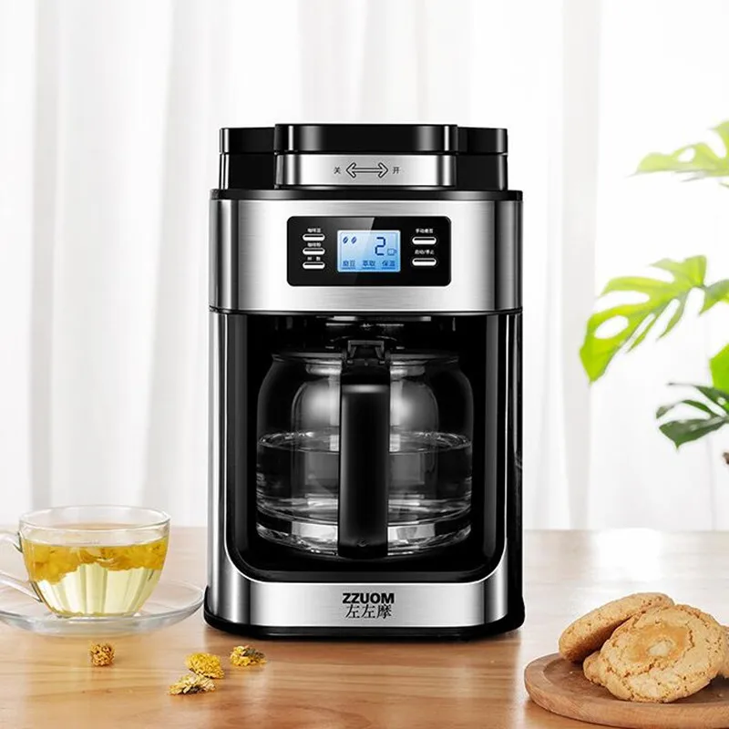 Fully Automatic Freshly Ground Coffee Machine American Style Household Small Coffee Grinder American Drip Pot