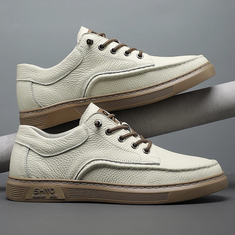 Leather Shoes For Man Genuine Leather Casual Shoes Fashion Business Oxford High Quality Designer Work