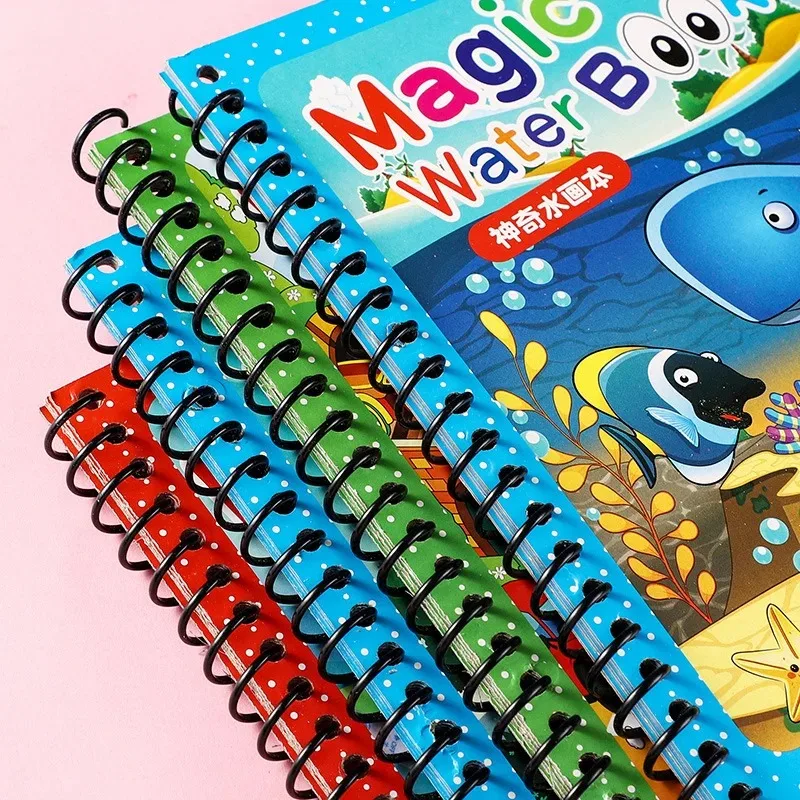 NEW Kids Magic Water Drawing Books Coloring Books Painting Toys for Kids Birthday Christmas New Year Gift for Boys and Girls 3
