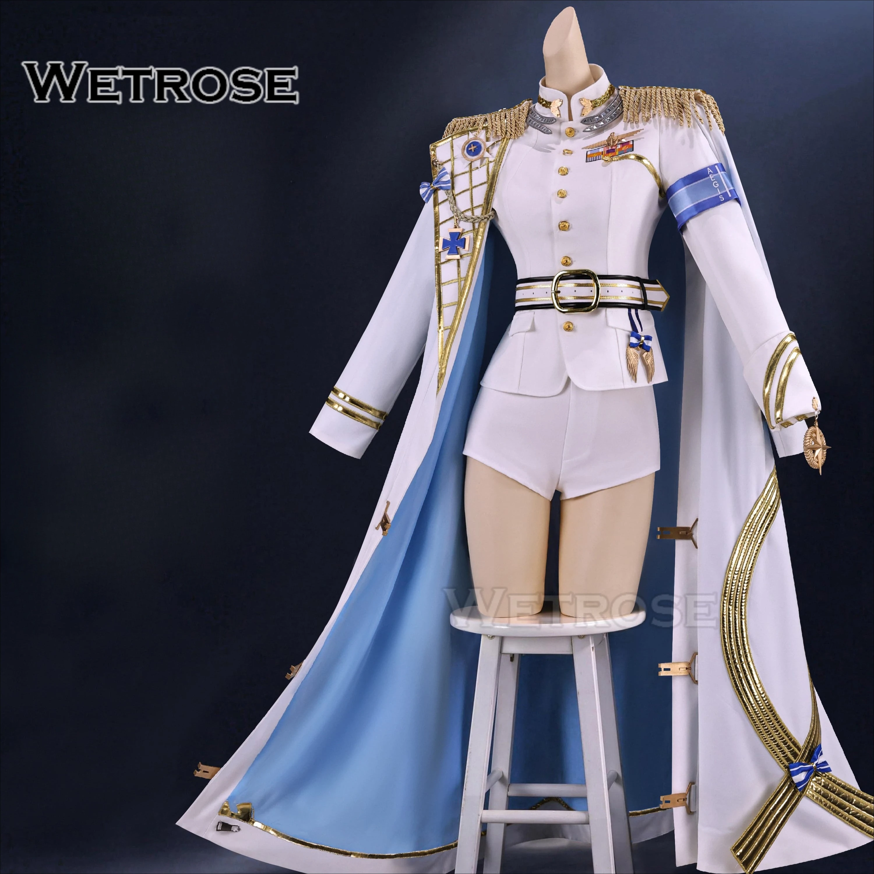 ăWetroseăPrĂ©commande : Costume de cosplay Goddess of Victory: Nikke Helm Uniform Game Outfit