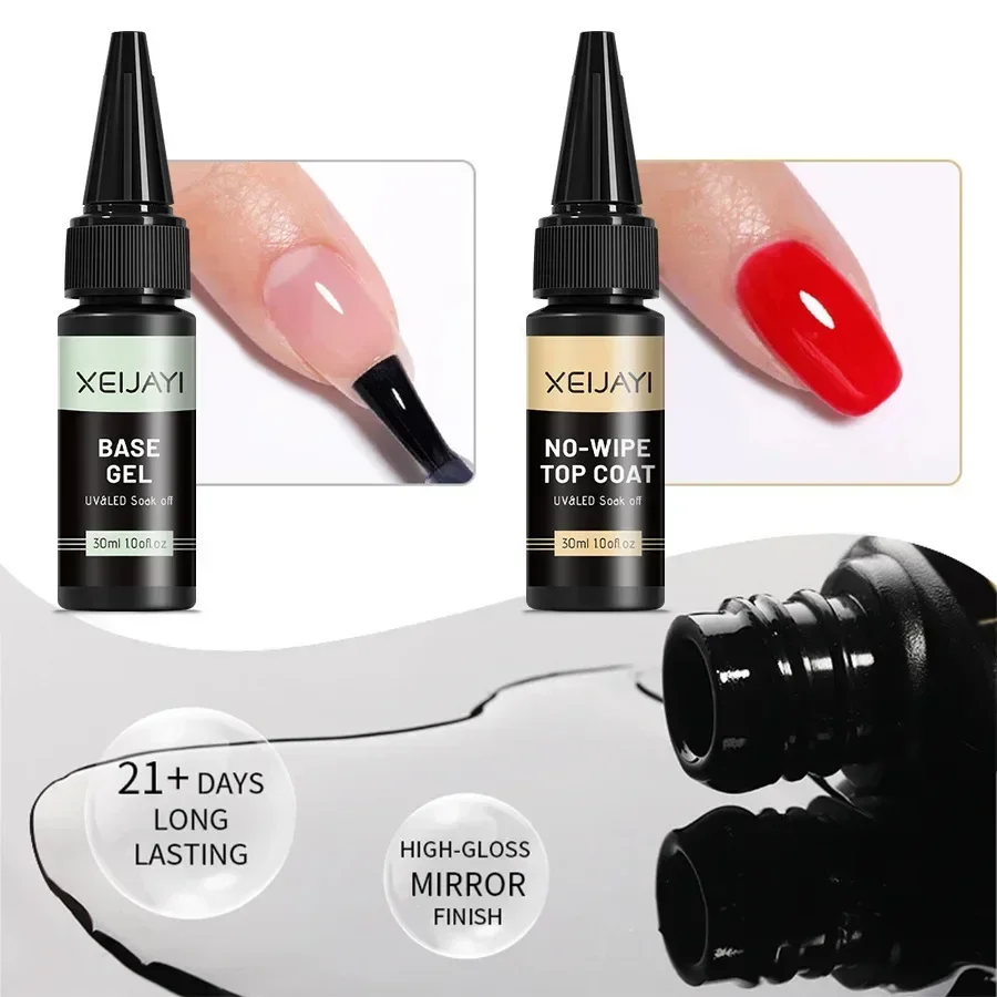 Gel Nail Polish 30ml Multi-Use Top Base Gel Polish Vernis Semi Nail Art Design UV LED Lamp Lacquer