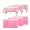 137x274cm Disposable Solid Color Tablecloth Birthday Party Wedding Christmas Table Cover Desk Cloth Table Skirt Decor 1