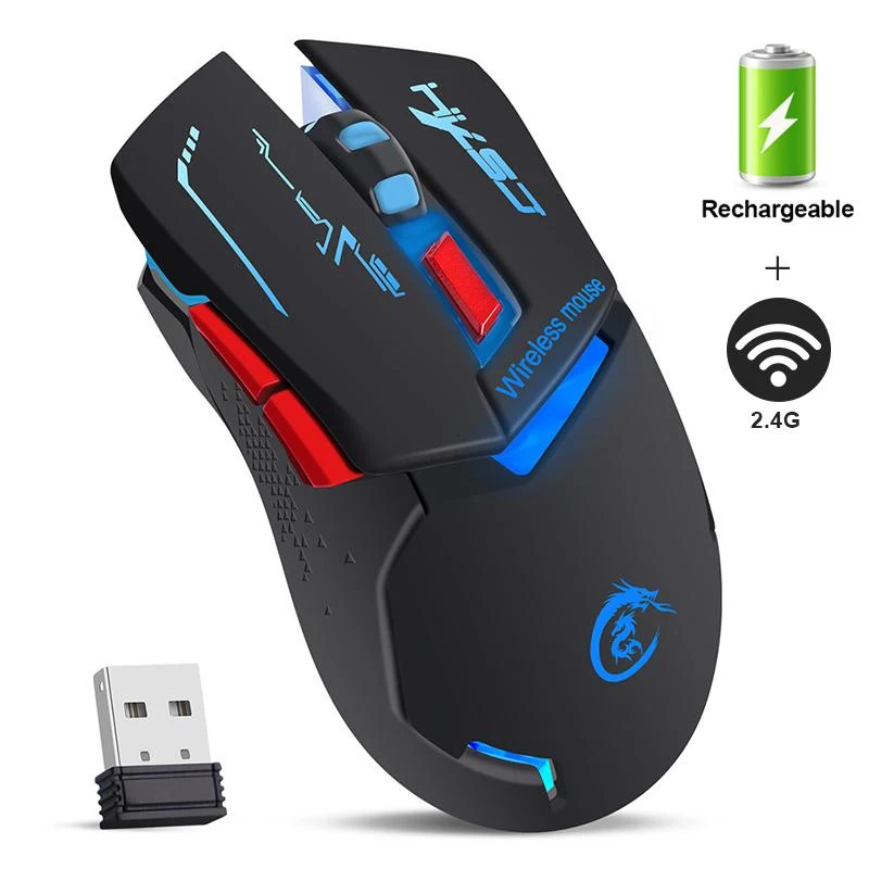 usb wireless mouse 2.4G Wireless Mouse RGB Rechargeable Mouse Wireless Computer Silent Mause LED Backlit Ergonomic Gaming Mouse For Laptop PC led gaming mouse
