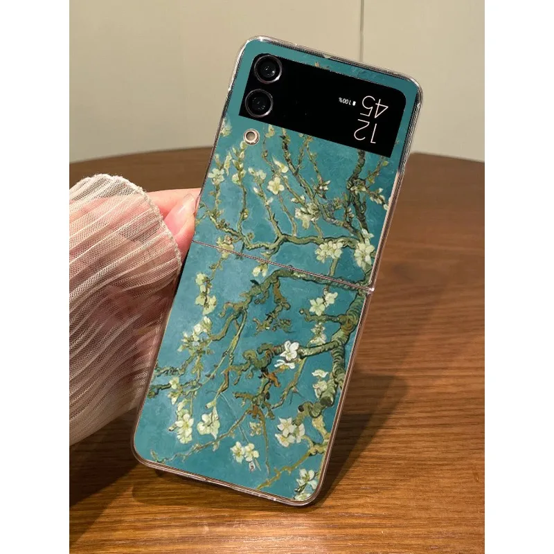 Van Gogh Floral Oil Painting Shockproof Folding Phone Case
