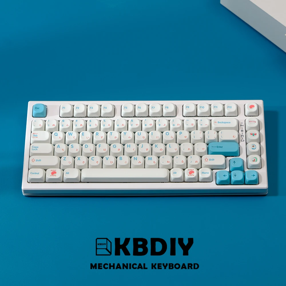 KBDiy PBT Sushi Keycap KOA Profile Japanese Korean Keycaps ISO 7u