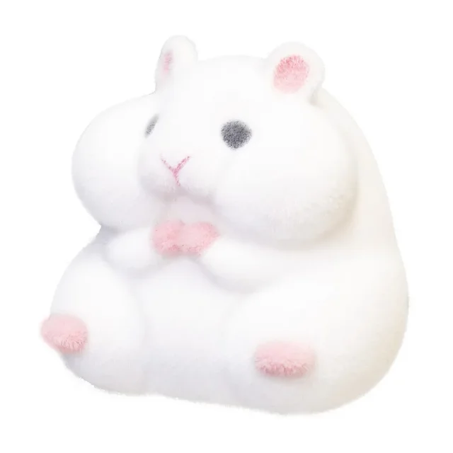 Gashapon Капсульная игрушка Kawaii Fatty Milky Мягкий хомяк Симпатичные флокированные плюшевые куклы Сжимаемые антистрессовые мягкие подарки для детей 3