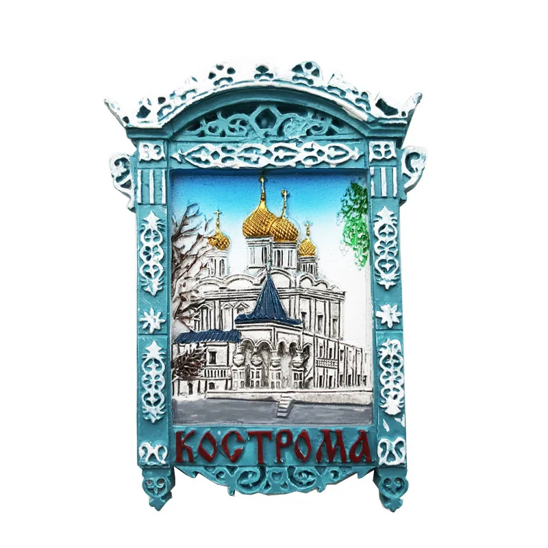 St. Petersburg, Red Square St. Vasily Church, Moscow, Russia 3D Fridge Magnets Travel Souvenirs Refrigerator Magnetic Stickers