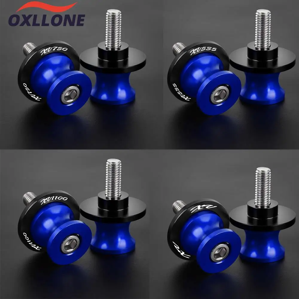 

Motorcycle Accessories 6MM CNC Aluminum Swingarm Spools Stand Screws Slider For YAMAHA XV535 XV535 VIRAGO XV750 XV1100