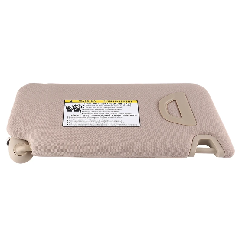 83280-TA5-A51ZA Beige Left Side Car Sunvisor Shade With Light Makeup Mirror For Honda Accord 2008-2013