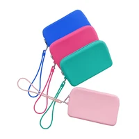1PCS Square Silicone Cosmetic Storage Bag Travel Makeup Brush Holder Portable Digital Storage Bag Waterproof Case 2