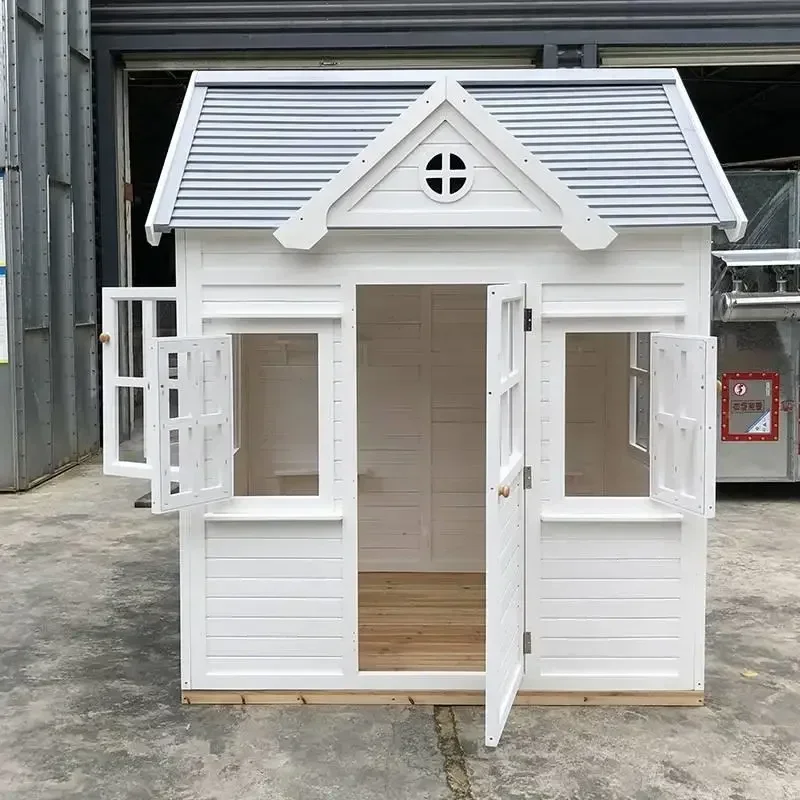 

Outdoor Cottage Children's Game Room Assembly Tree House Wooden House Moving Wood Antiseptic Wood Mutual Moving Wooden House