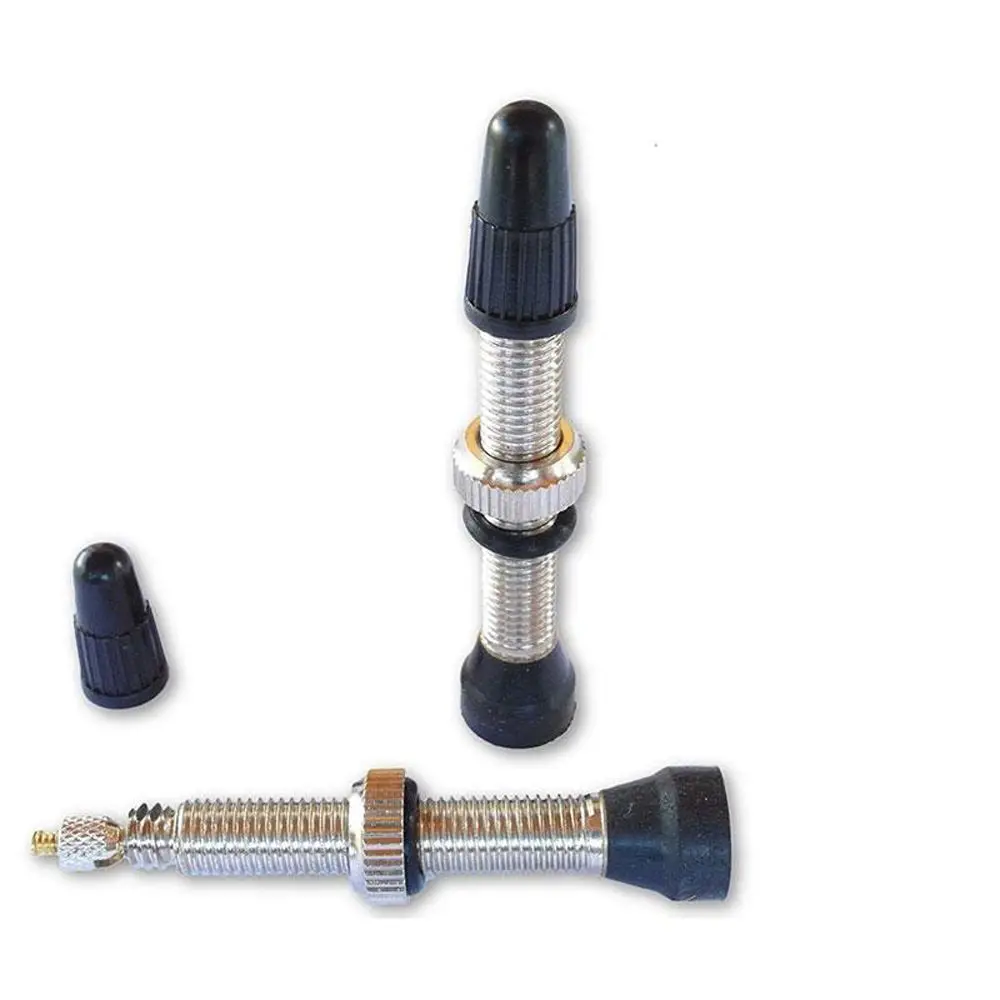 Tubeless Bike Tire Repair Kit with Presta Valves and Valve Caps