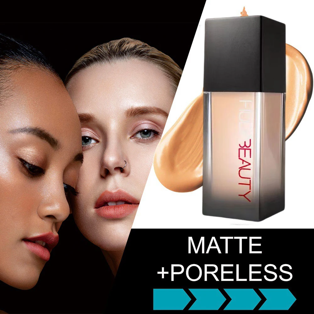 Makeup Foundation Flawless Liquid Matte Concealer Nourishing Long-Lasting Facial Concealed Pores Fine Breathable HUDA Cosmetics liquid foundation makeup cosmetics makeup cream