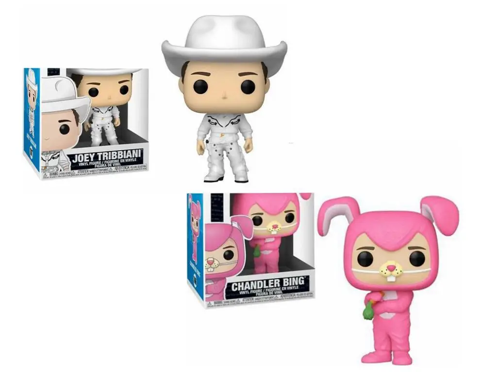 Funko American Tv Series Pop Friends Pink Chandler Bing 1066 # Joey Tribbiani 1067 # Vinyl Action Figures Collection Modello Kids