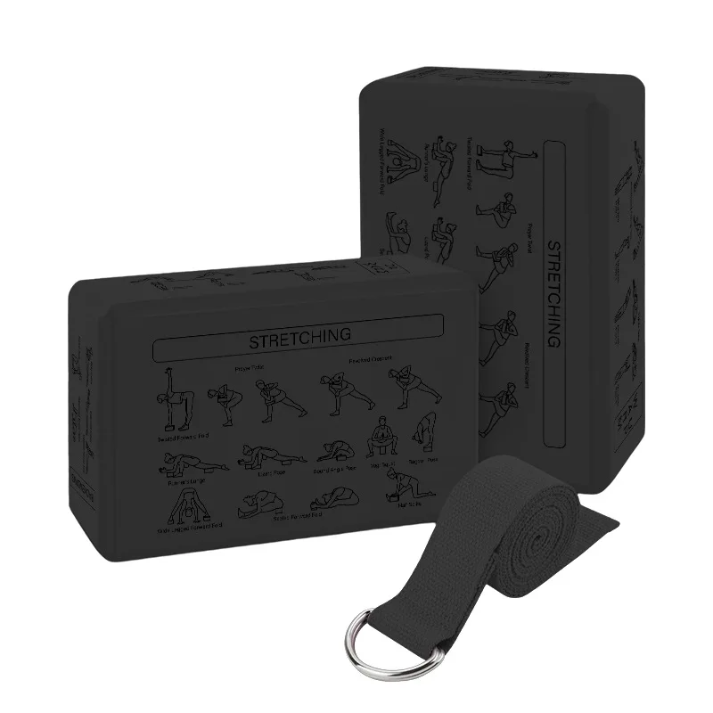 Yoga Essentials Kit: Non-Slip Foam Blocks & Enhanced Support Strap