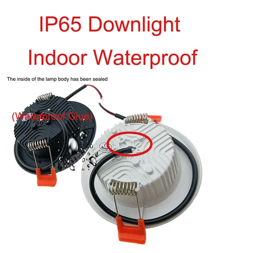 야외 주방 LED 다운라이트, IP66, IP67, IP65, 방수, 5W, 7W, 9W, 12W, 15W, 18W, 욕실 변기 처마 천장 램프, 스포트라이트, 220V 2