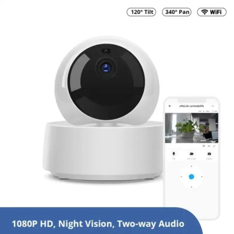 

SONOFF GK-200MP2-B 1080P HD MINI Wifi Smart Camera eWeLink Smart Home Security Cameras 360° IR Night Vision Wirelsess IP Camera