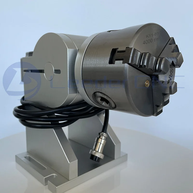 

Rotary axis 80mm max for fiber laser marking machine 20w 30w 50w fiber laser metal laser rotary