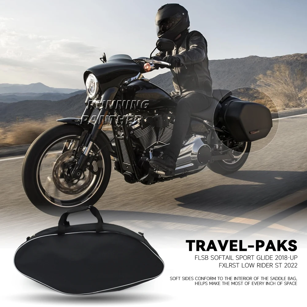 Hard Saddlebag Fodere Per Bagagli Tour Pack Borse Morbide Per Flsb Softail Sport Glide Fxlrst Low Rider St 2022