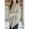 Ladies' temperament, triangular shawl, cashmere knit, one cut neck, solid color cape style, winter fashion, warm and cozy outfit 1