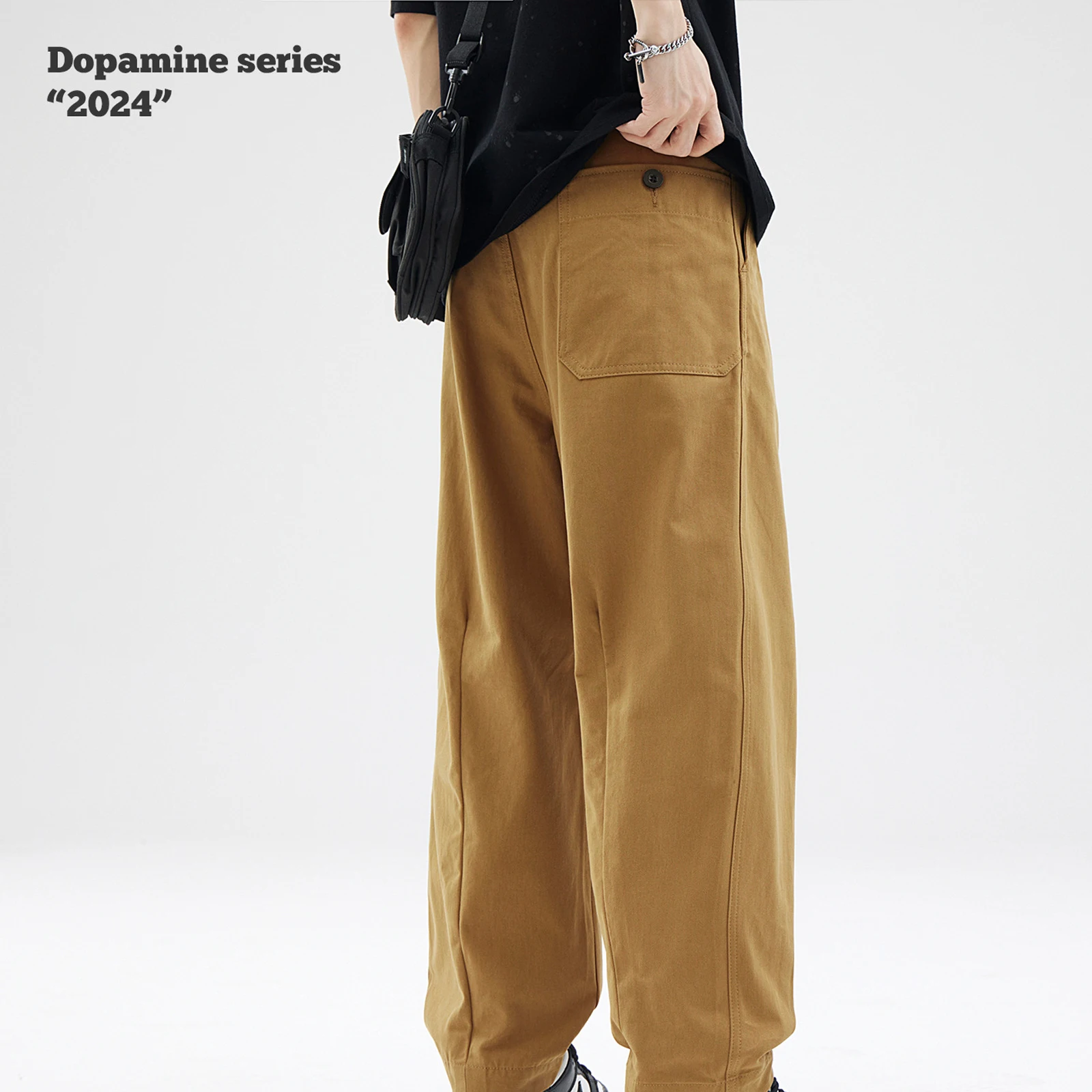 Men's Trousers Spring Summer New Fashion Brands Solid Color Straight Pants Unisex Pants High Quality High Street Work Pants Male