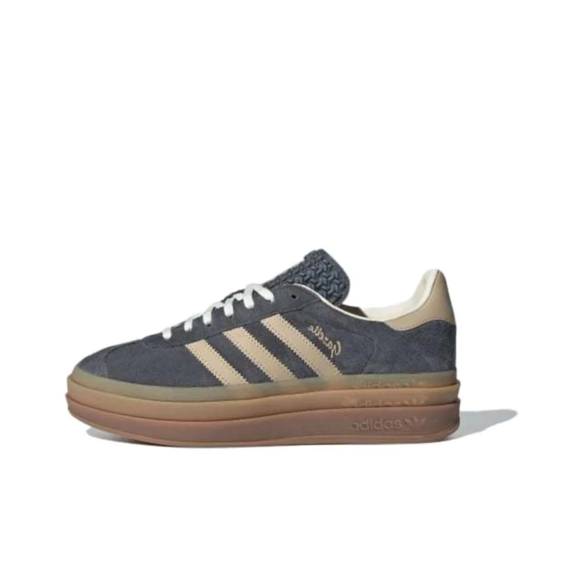 adidas Gazelle Bold True Pink (Women's) IE0420 Versatile everyday thick bottom low top women's