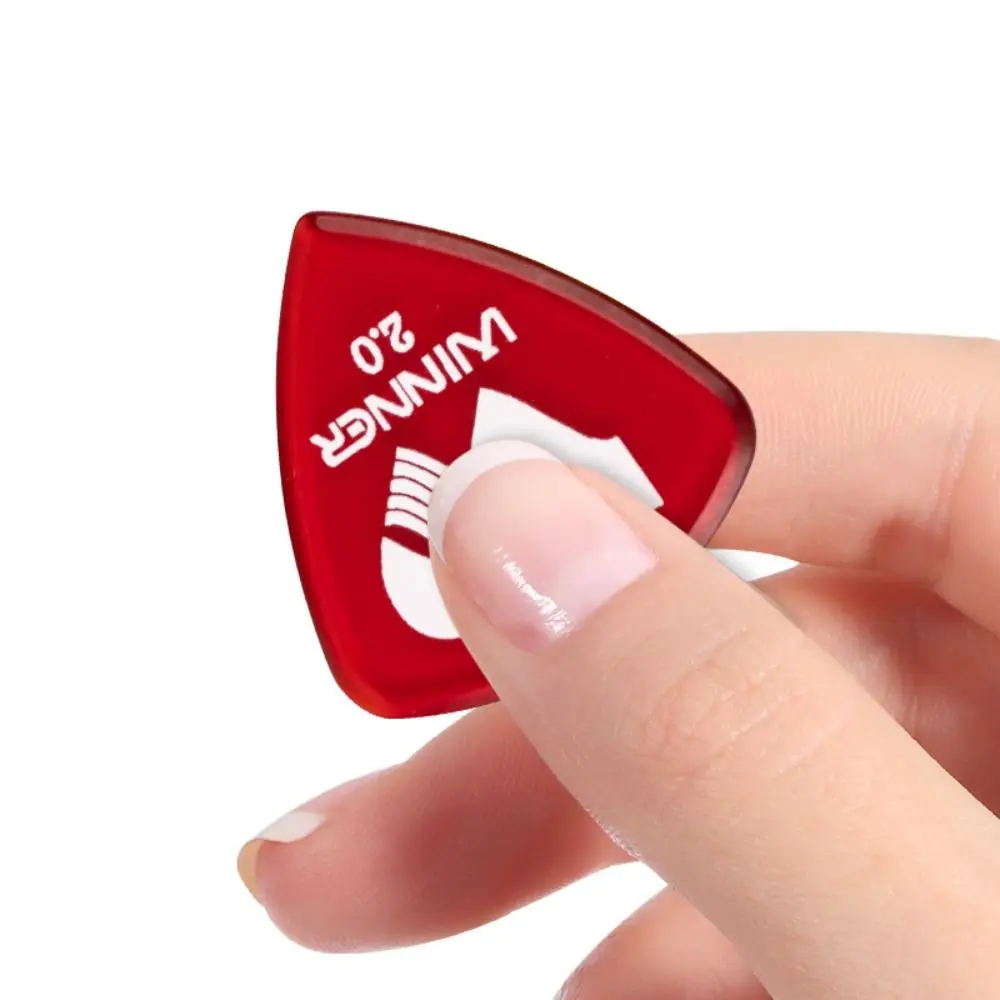 Professional 6 Pcs Winner Guitar Picks Large Triangular 2.0MM Thick Triangle Picks Anti-Slip Guitar Parts Electric Guitar