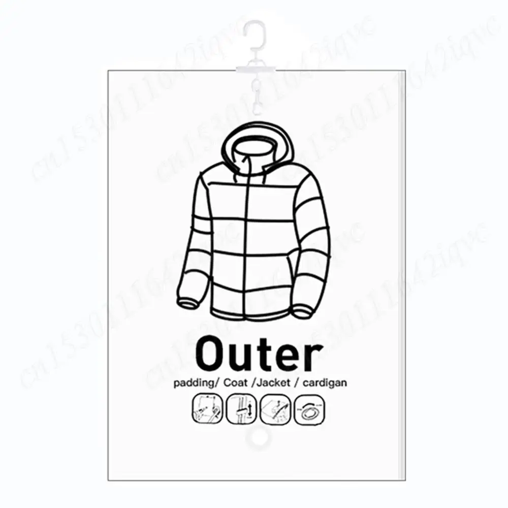 Seal Storage Clothing Bag Dustproof Hanging Compressible Storage Bag Space Saving for Clothes Down Overcoat 3
