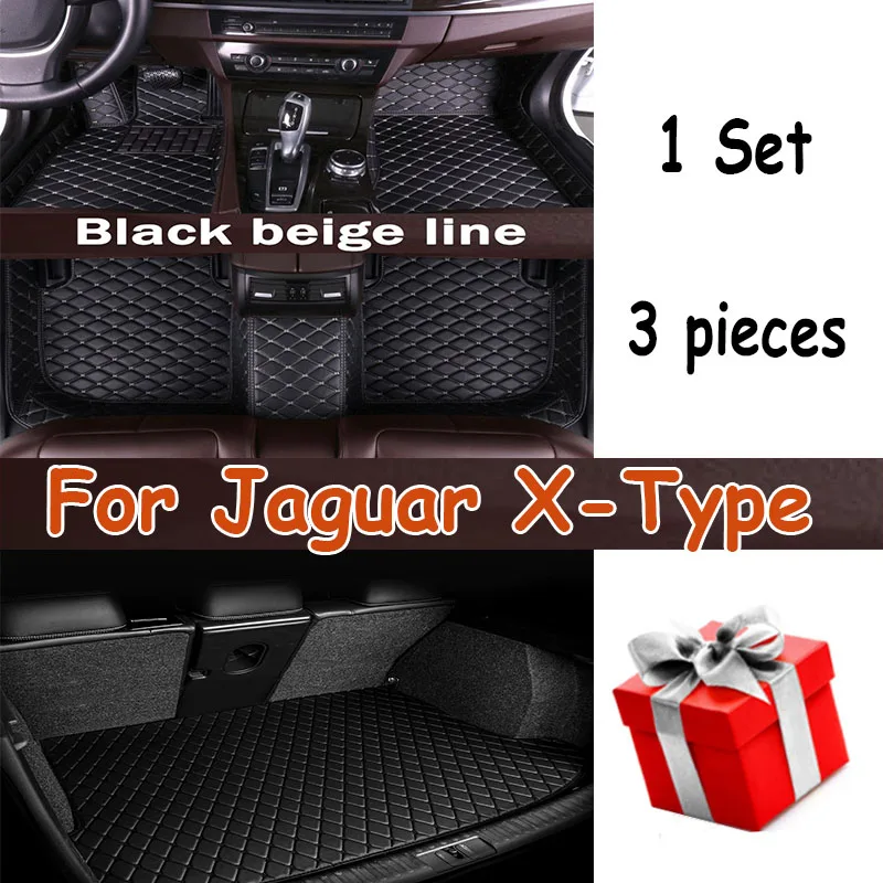 

Car Floor Mats For Jaguar X-Type XTYPE X TYPE 2002~2009 Rug Leather Mat Set Anti Dirty Pads Car Accessories Interior Parts 2003