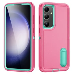 Versatile 3 - in - 1 Hard Phone Cover Case - Galaxy A16 5G 4G (Rose red)