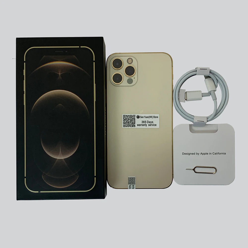 Apple iPhone 12 Pro 12pro 128/256/512GB ROM 6.1" Original Cell OLED RAM 6GB A14 Bionic IOS Face ID NFC Unlocked 5G Mobile phone 6