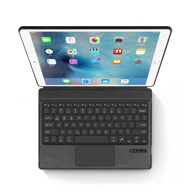 QYiiD Clavier Coque et souris pour iPad Pro 12.9 2015/2017, 1ère