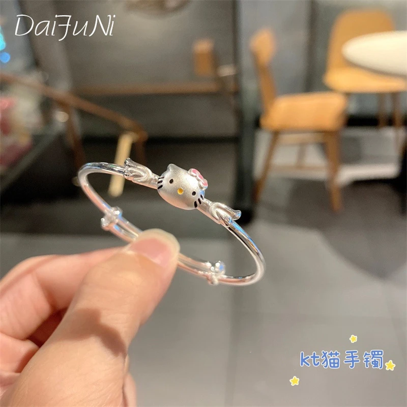 

Cartoon Sanrio Hello Kitty Bracelet Cute Hello Kitty Adjustable Jewelry Charm Highly Attractive Holiday Gifts