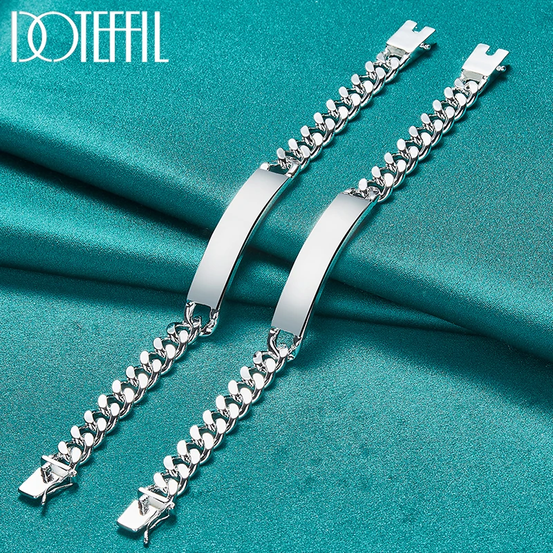 쥬얼리세트 2021 Trendy Oval Alloy Chain Necklace Set: Classic Enamel Geometry Necklace for Women and Girls' Dress, by MeiceM. 15 DOTEFFIL 2pcs 925 Sterling Silver 8mm 10mm Smooth Sideways Chain Bracelet Set For Man Women Wedding Engagement Party Jewelry