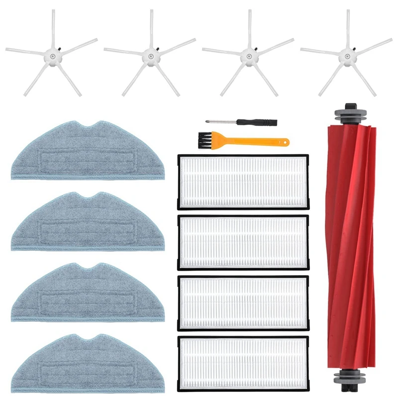 

Набор аксессуаров для Roborock S7, S7 +, S7 Maxv, S7 Maxv Plus, Сменные аксессуары, роликовая щетка, Hepa фильтр, швабра