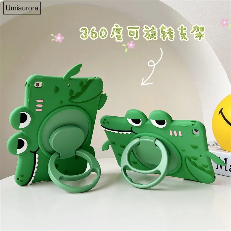 Kids Case for iPad 2 3 4 Soft Silicon Child Lovely Stand Tablet Cover for Ipad 6th 9.7 inch Mini 5 4 3 2 Air 7th Gen 10.2