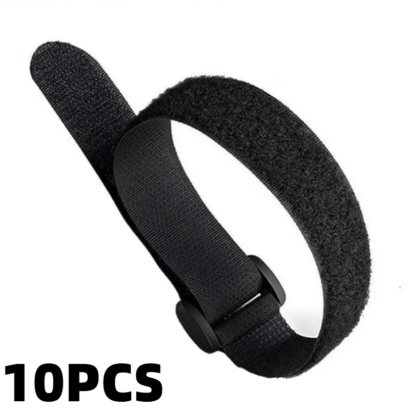 10pcs/set Cable Straps Reusable Cable Organizer Desk Wire Winder Cable Tie Organizer Data Line Protection Storage Gadget