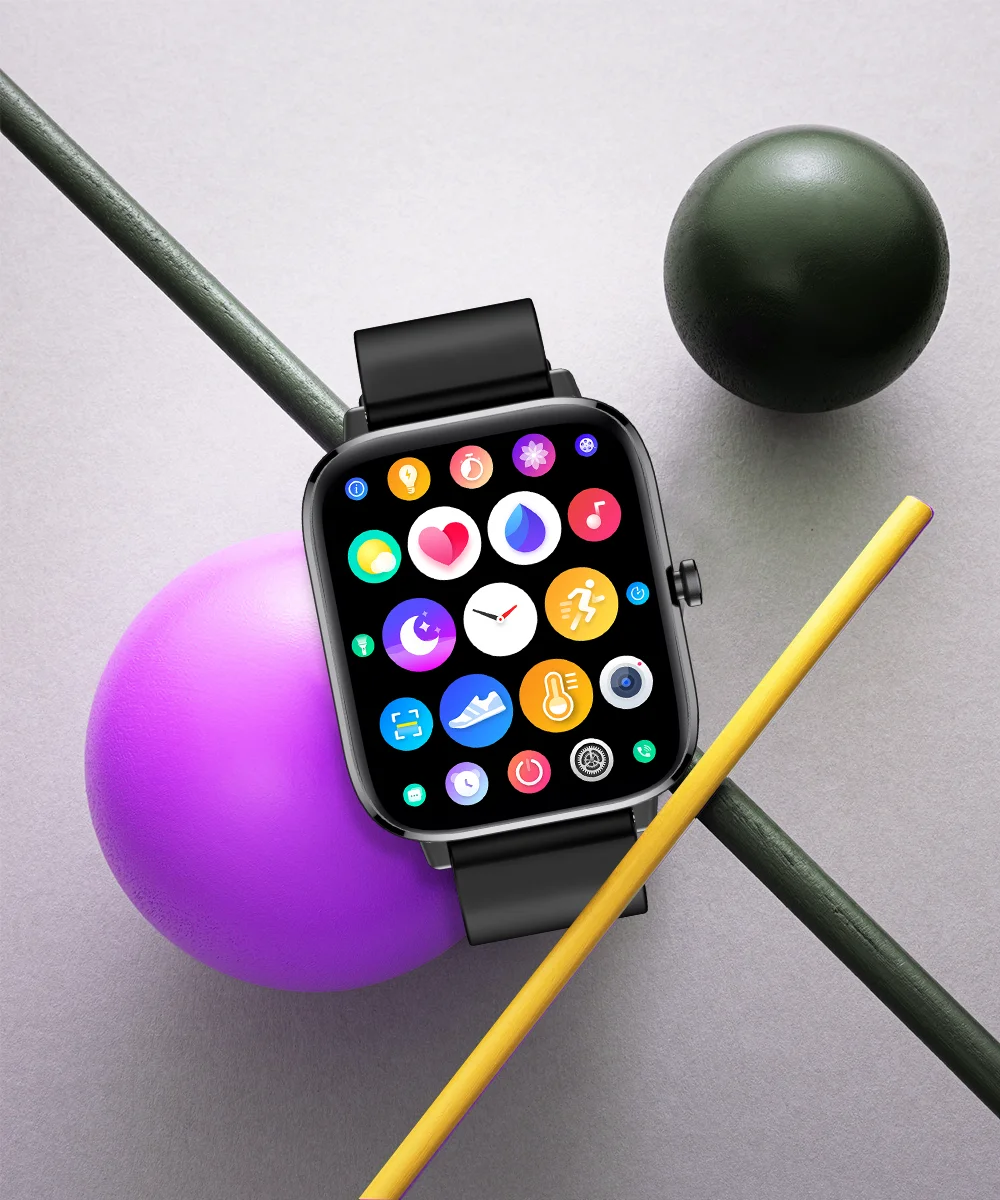 2022 Body temperature Bluetooth-compatibl calling Music control Heart rate Blood pressure  A variety of sports mode Smartwatch