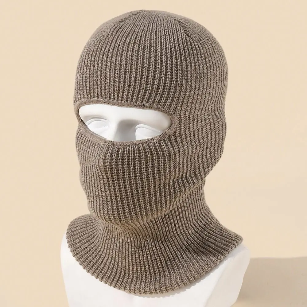 Female Collar Hat Scarf Balaclava Ear Protection Bonnet Hat Mask Men Beanies Hat Full Face Cover Women Winter Cap Knitted Hats - 6