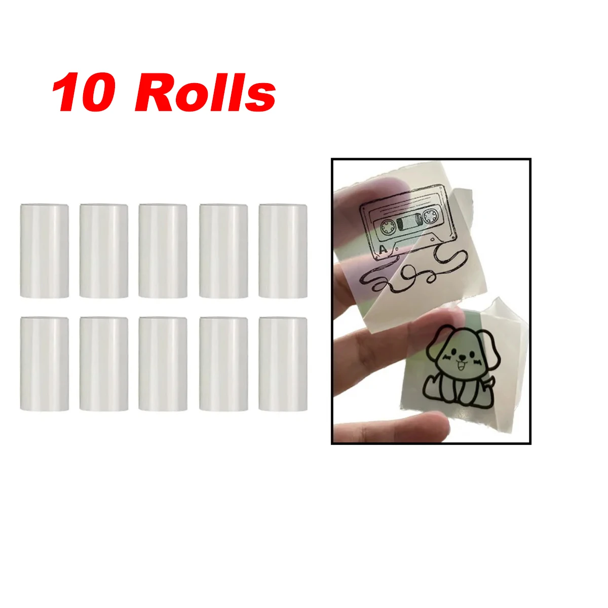 Compact Wireless Portable Photo Printer, Ink-Free Thermal Technology, 57mm Sticker Paper, 200dpi