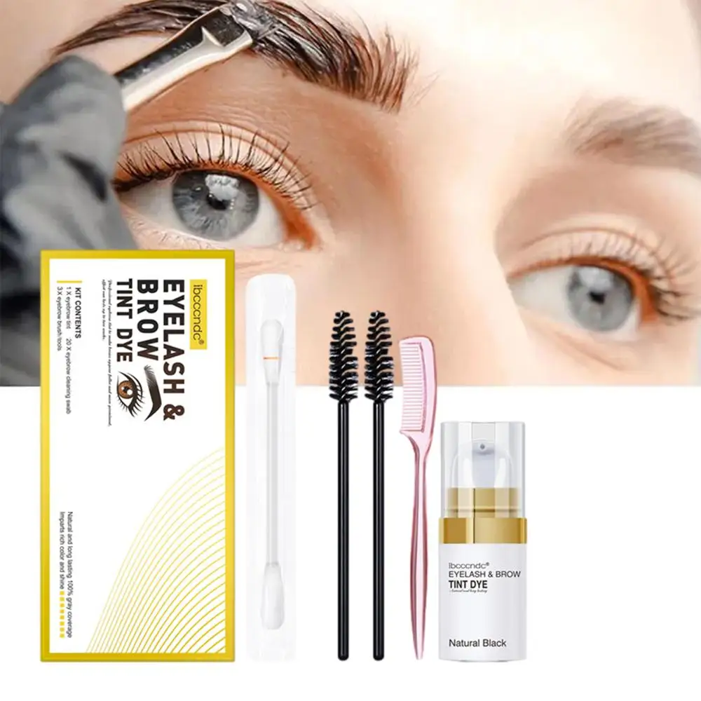 Semi Permanent Eyebrow Dye Tint Fast Tint Easy Dye Gel Eyebrow Dye Tint Kit Makeup Eyebrow Cream