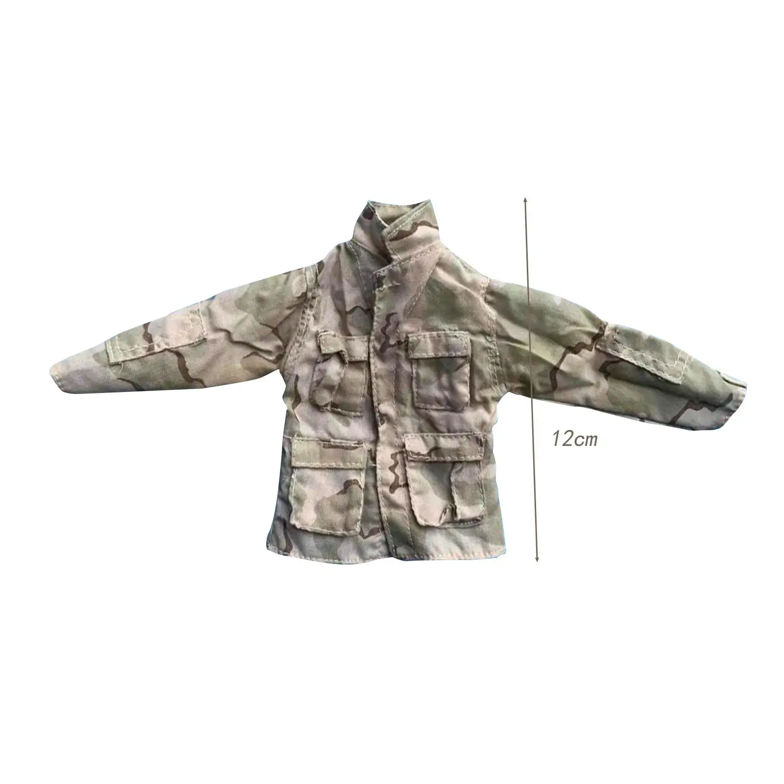 1:6 Scale Men`s Coat Dress Fashion Stylish Casual Miniature Soldier Costume Mini Long Sleeved Coat for 12inch Male Figures