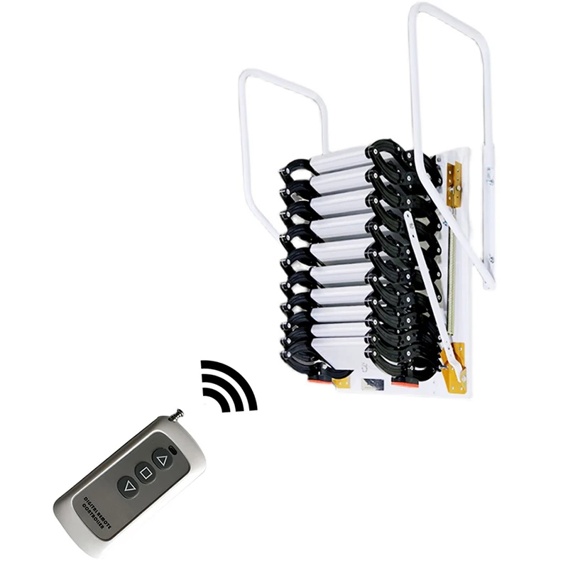 

2M-3.5M Remote Control Attic Stairs Multifunctional Wall Mounted Telescopic Ladder