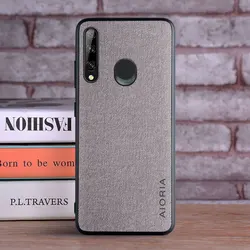 Elegant Luxury Leather Case - Soft & Hard Hybrid Protection for Your Huawei P30 Series (Light Gray)